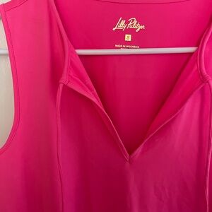 Lilly Pulitzer Sleeveless V-Neck Coverup — Hot Pink